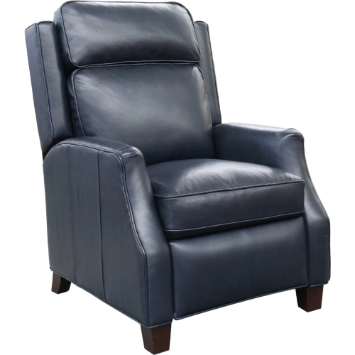 Nixon Manual Recliner in Shoreham Blue Leather